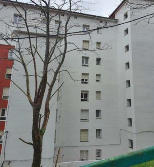 Rehabilitaciones Mendi Bilbao fachada blanca